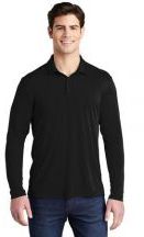 Sport-Tek  Adult Unisex Posi-UV Pro 4-ounce 100% Polyester Long Sleeve Performance Polo Shirt
